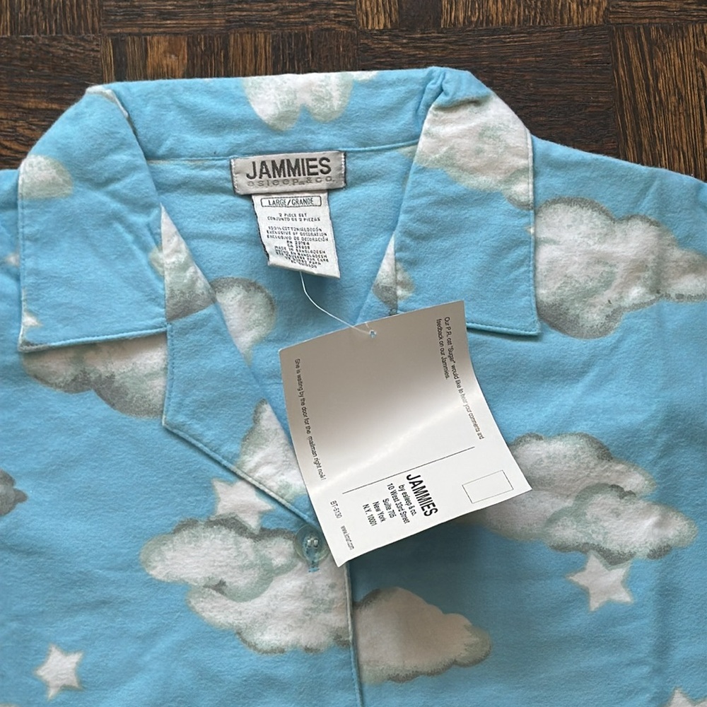 NWT Vintage 80s/90s ESLEEP pajama top large L - Picture 2 of 3